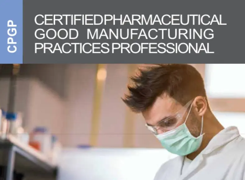 Certified Pharmaceutical GMP Professional [CPGP]